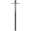 80-Inch Black Finish Steel Lantern Post