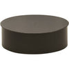 Black Stove Pipe Clean Out Tee Cap, 24-Ga., 5-In.