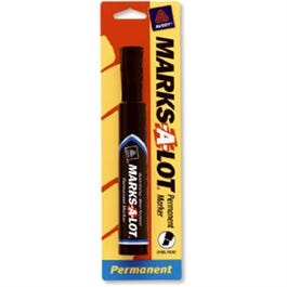 Marks-A-Lot Permanent Marker, Regular Tip, Red