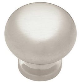 1-1/8-In.  Satin Chrome Round Cabinet Knob