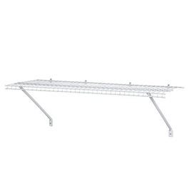 All-Purpose Wire Shelf Kit, White, 2-Ft. x 12-In.