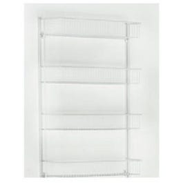 4-Wire-Shelf  Unit, Door Or Wall Rack, White, 18-In.