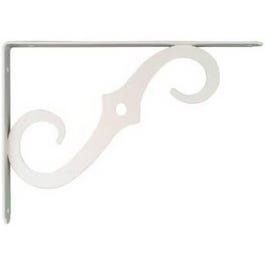 10 x 7-In. Antique White Ornamental Shelf Bracket