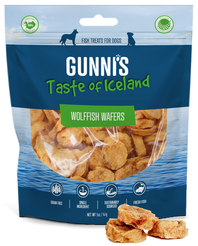 Gunnis WolfFish Wafers Fish Dog Treats