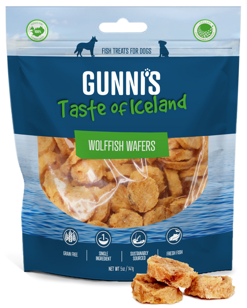 Gunnis WolfFish Wafers Fish Dog Treats