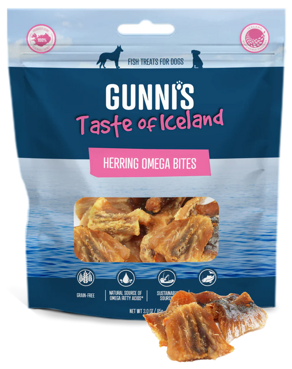 Gunni's Herring Omega Bites Dog Treats