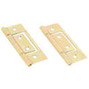 Bi-Fold Door Hinge, Non-Mortise, Brass-Plated, 2-Pk.