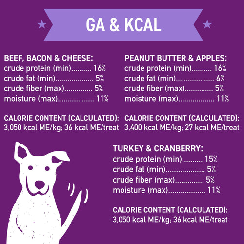 Cloud Star  Wag More Bark Less Crunchy Grain Free Dog Treats, Assorted Flavors