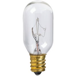 Tubular Appliance Light Bulb, Clear, 15-Watts