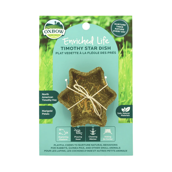 Oxbow Animal Health Enriched Life – Timothy Star Dish