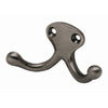 1-1/8-In. Pewter Double Clothes Hook