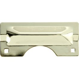 Door Latch Guard, Out-Swinging, Heavy-Duty, Chrome