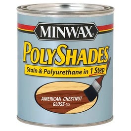 1-Qt. American Chestnut Gloss Polyshades Wood Stain