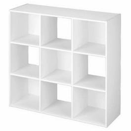 9-Cube Cubeicals Stackable Storage Organizer, White, 35-7/8 x 35-7/8 x 11-5/8-In.