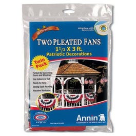 2-Pack Mini Patriotic Pleated U.S. Fan