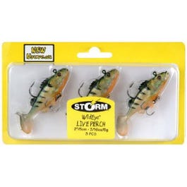 Perch Fishing Lure with Treble Hook, 3-Pk.