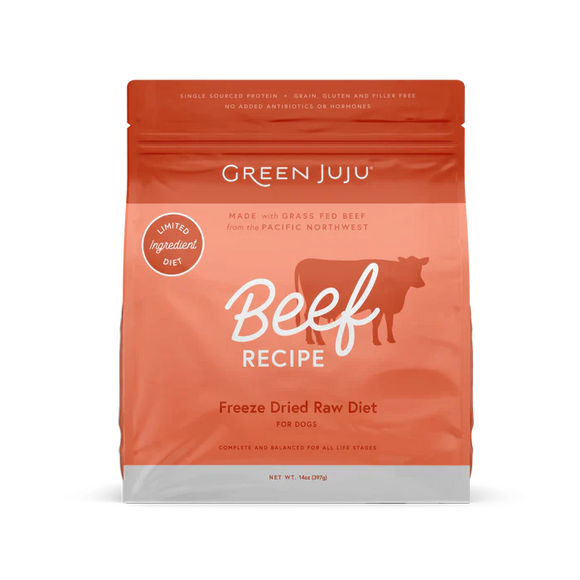 Green Juju Freeze Dried Raw Beef for Dogs