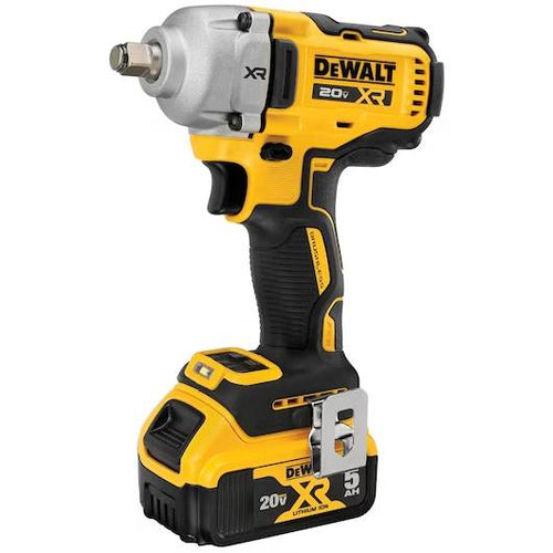 Dewalt 20V MAX* XR® 1/2 in. Mid-Range Impact Wrench Kit with Hog Ring Anvil