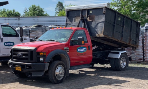 Potsdam red dump truck