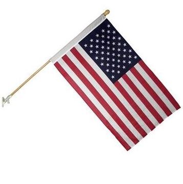 Heath Decorative American Flag Kit (2-1/2 x 4 ft Poly Cotton)