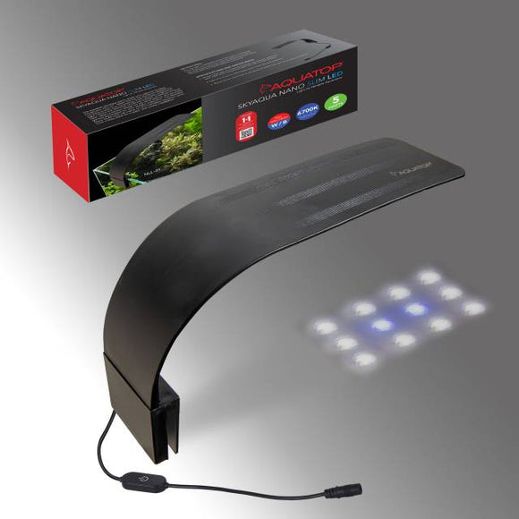 AQUATOP SkyAqua Nano Slim LED Light for Rimless Aquariums