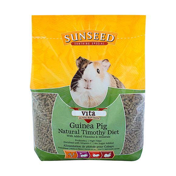 SUN SEED VITA SUNSCRIPTION TIMOTHY PELLET GUINEA PIG (5 lbs)