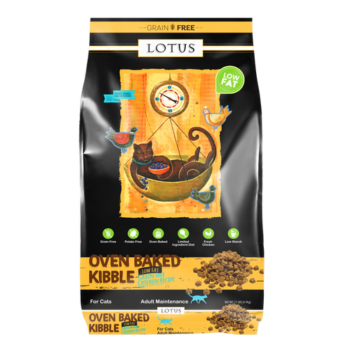 Lotus Grain Free Oven Baked Chicken Low Fat Kibble Recipe Dry Cat Food