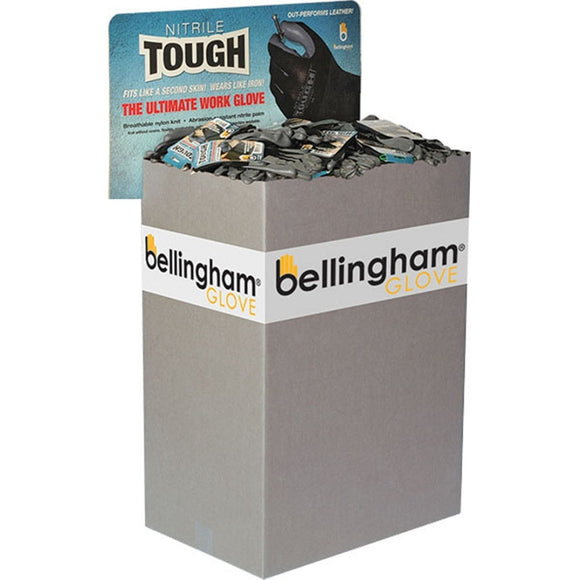 Bellingham Nitrile Tough Gloves Half Bin Display
