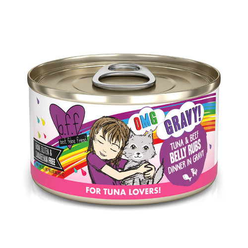 Weruva B.F.F. OMG GRAVY! Tuna & Beef Belly Rubs Dinner in Gravy