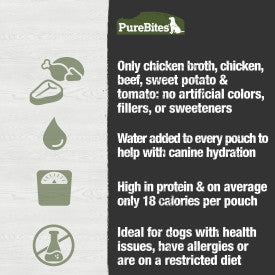 PureBites Chicken & Beef Broth for Dogs