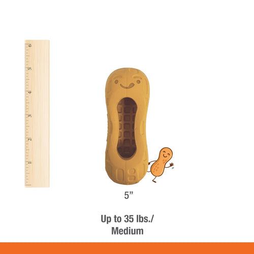 Nylabone Strong Chew Fillable Peanut Dog Toy