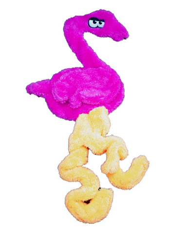 Cycle Dog Duraplush Springy Flamingo Dog Toy