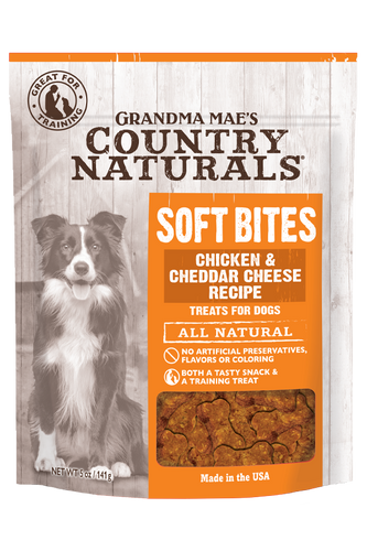 Grandma Mae's Country Naturals Soft Bites Chicken & Cheddar Dog Treats