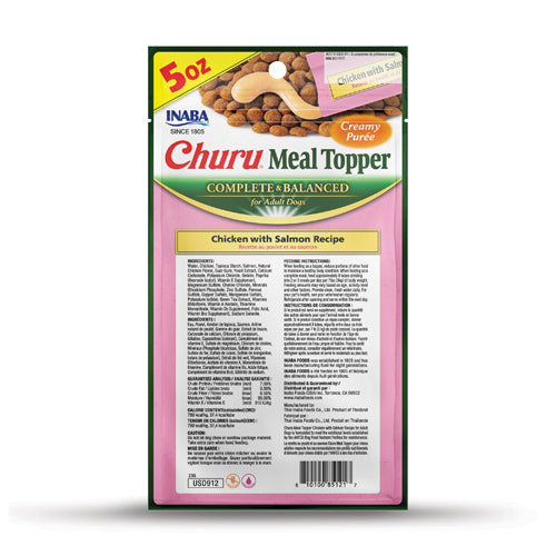 Inaba Churu Meal Topper Chicken with Salmon Recipe Dog Treats