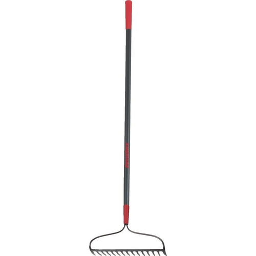 Razor-Back Fiberglass Handle 16 In. Steel Bow Garden Rake (15-Tine)