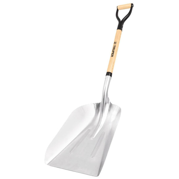Truper Tru Pro #14 Steel 27 In. Wood D-Handle Aluminum Scoop Shovel