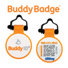BUDDYID SiliDog BuddyBadge® Silicone QR Collar Tag
