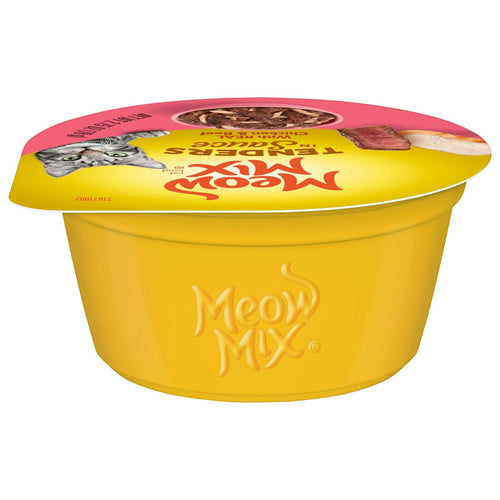Meow Mix Tenders in Sauce With Real Chicken & Beef Wet Cat Food