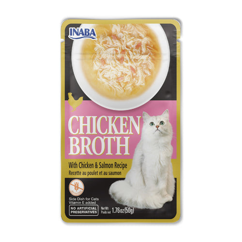 Inaba Chicken Broth Chicken & Salmon Recipe Cat Treats