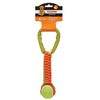 Boss PetEdge Chomper Braided Nylon Tennis Ball Tugs Dog Toy