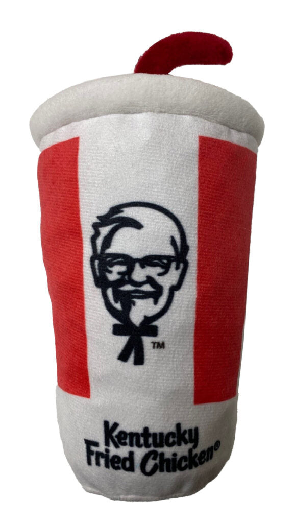 Ethical Pet Spot Kentucky Fried Chicken Plush Soda With Straw Dog Toy