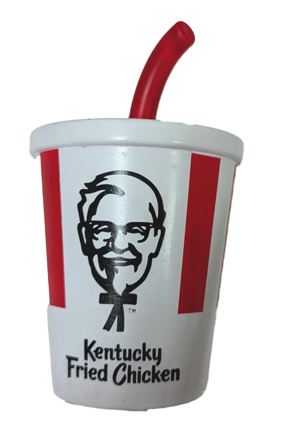 Ethical Pet Spot Kentucky Fried Chicken Vinyl Soda With Straw Dog Toy