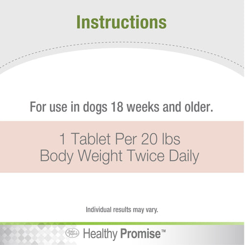 Four Paws Healthy Promise Potty Mouth Tablets - Coprophagia Stool Eating Deterrent for Dogs