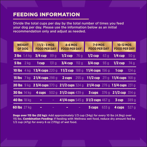 Wellness CORE+ Grain Free Puppy Deboned Chicken & Turkey with Freeze Dried Turkey Recipe