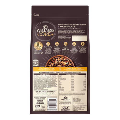 Wellness CORE+ Grain Free Puppy Deboned Chicken & Turkey with Freeze Dried Turkey Recipe