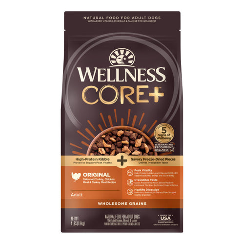 Wellness CORE+ Wholesome Grains Original Turkey & Chicken with Freeze Dried Turkey