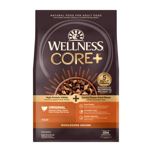 Wellness CORE+ Wholesome Grains Original Turkey & Chicken with Freeze Dried Turkey