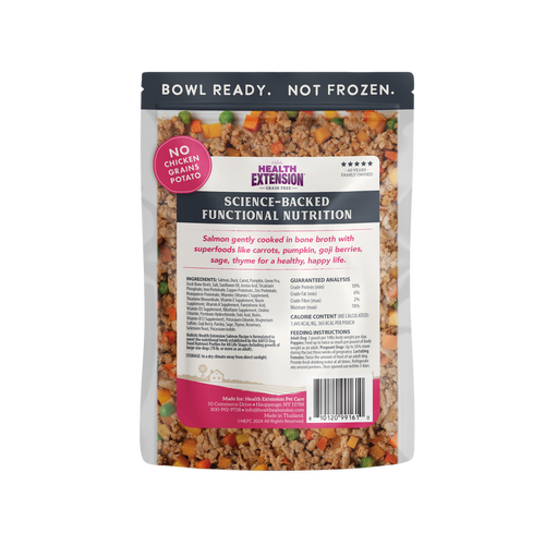 Health Extension Gently Cooked Grain Free Salmon Recipe