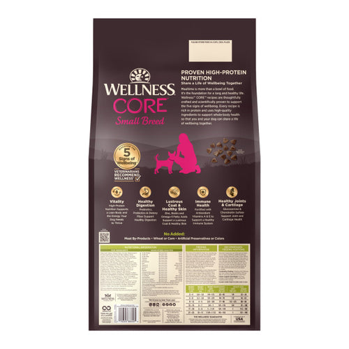 Wellness CORE Grain Free Small Breed Healthy Weight Turkey Recipe Dog Food