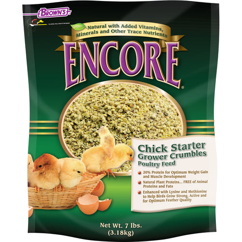 F.M. Brown's Encore® Natural Chick Starter Grower Crumbles Poultry Feed